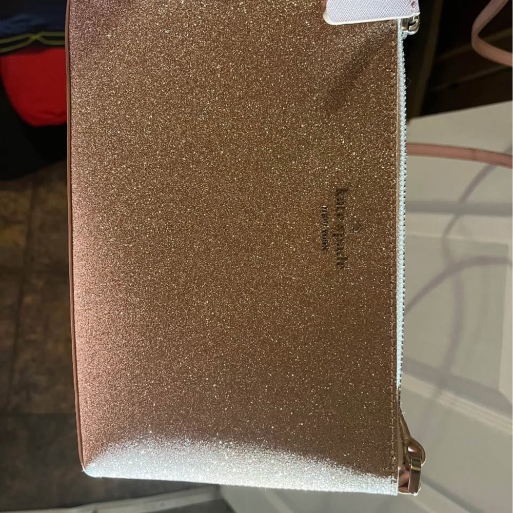 Kate Spade Elegant Gold and Cream Clutch
